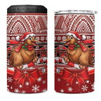 New Zealand Kiwi Bird Christmas 4 in 1 Can Cooler Tumbler Maori Inspired Knitted Patterns