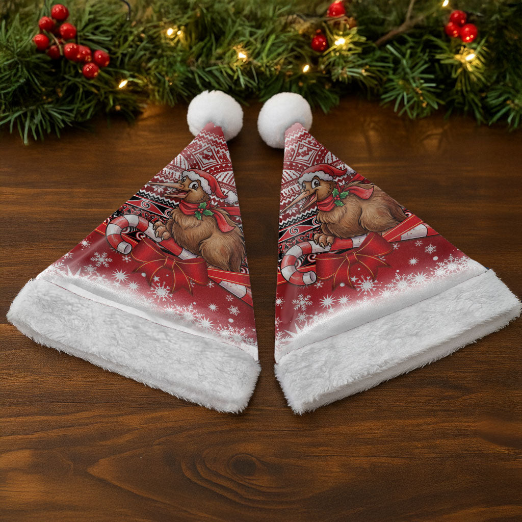 New Zealand Kiwi Bird Christmas Santa Hat Maori Inspired Knitted Patterns