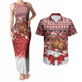 New Zealand Kiwi Bird Christmas Couples Matching Tank Maxi Dress and Hawaiian Shirt Maori Inspired Knitted Patterns