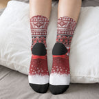 New Zealand Kiwi Bird Christmas Crew Socks Maori Inspired Knitted Patterns