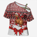 New Zealand Kiwi Bird Christmas Cross Shoulder Shirt Maori Inspired Knitted Patterns