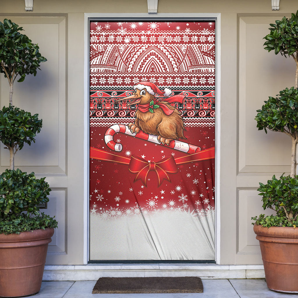 New Zealand Kiwi Bird Christmas Door Cover Maori Inspired Knitted Patterns