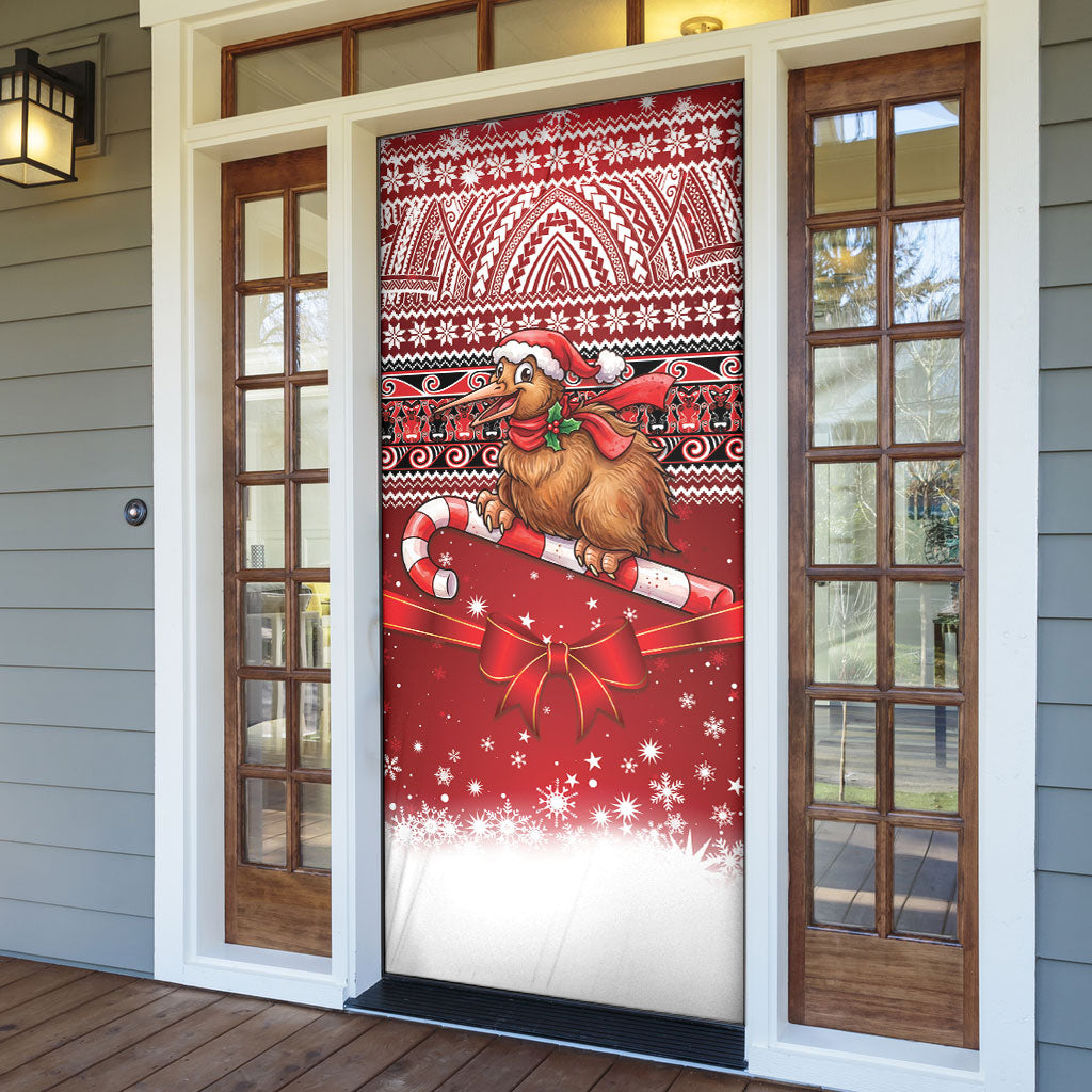 New Zealand Kiwi Bird Christmas Door Cover Maori Inspired Knitted Patterns