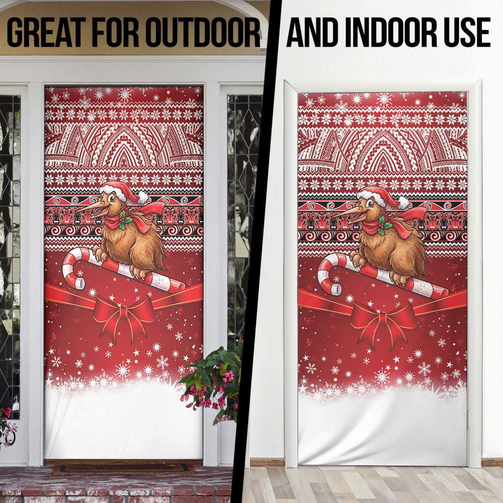 New Zealand Kiwi Bird Christmas Door Cover Maori Inspired Knitted Patterns