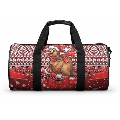 New Zealand Kiwi Bird Christmas Duffle Bag Maori Inspired Knitted Patterns