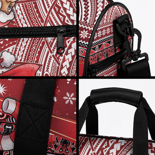 New Zealand Kiwi Bird Christmas Duffle Bag Maori Inspired Knitted Patterns