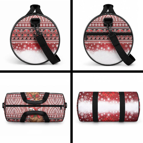 New Zealand Kiwi Bird Christmas Duffle Bag Maori Inspired Knitted Patterns