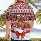 New Zealand Kiwi Bird Christmas Hawaiian Shirt Maori Inspired Knitted Patterns