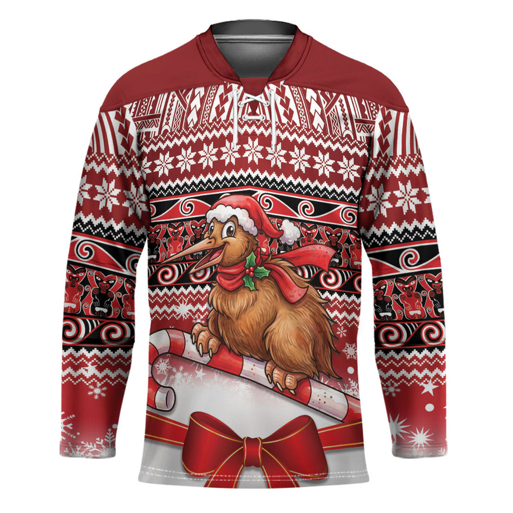 New Zealand Kiwi Bird Christmas Hockey Jersey Maori Inspired Knitted Patterns