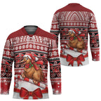 New Zealand Kiwi Bird Christmas Hockey Jersey Maori Inspired Knitted Patterns