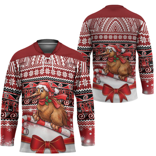 New Zealand Kiwi Bird Christmas Hockey Jersey Maori Inspired Knitted Patterns