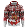 New Zealand Kiwi Bird Christmas Hoodie Maori Inspired Knitted Patterns