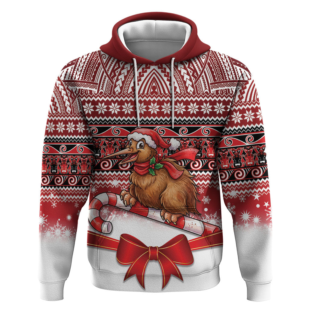 New Zealand Kiwi Bird Christmas Hoodie Maori Inspired Knitted Patterns