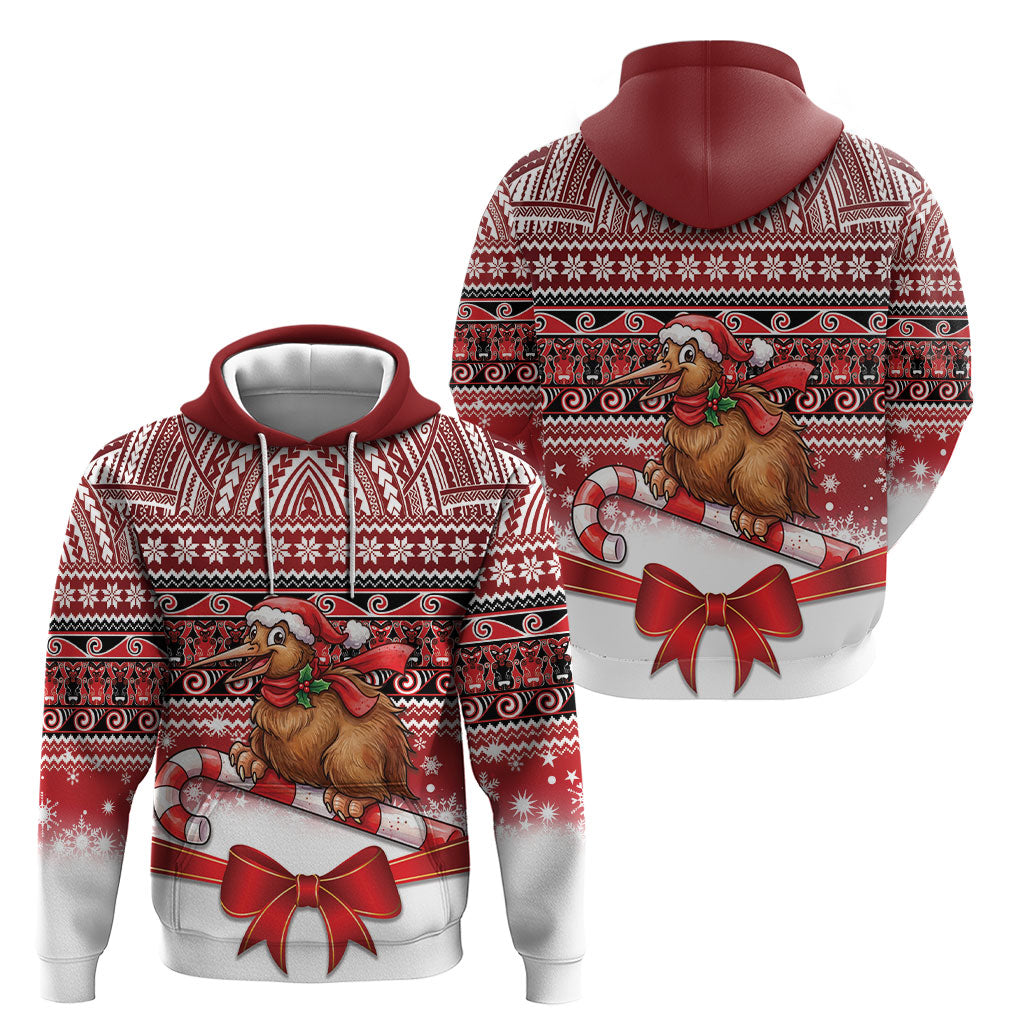 New Zealand Kiwi Bird Christmas Hoodie Maori Inspired Knitted Patterns
