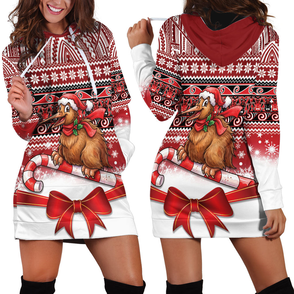 New Zealand Kiwi Bird Christmas Hoodie Dress Maori Inspired Knitted Patterns