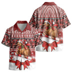 New Zealand Kiwi Bird Christmas Kid Hawaiian Shirt Maori Inspired Knitted Patterns