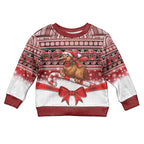 New Zealand Kiwi Bird Christmas Kid Ugly Christmas Sweater Maori Inspired Knitted Patterns
