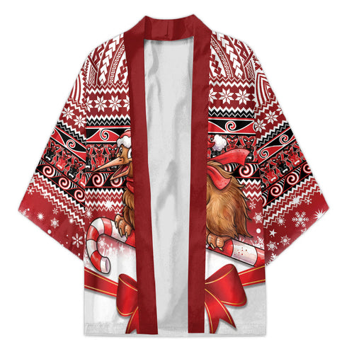 New Zealand Kiwi Bird Christmas Kimono Maori Inspired Knitted Patterns