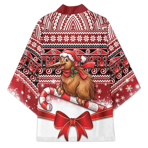 New Zealand Kiwi Bird Christmas Kimono Maori Inspired Knitted Patterns