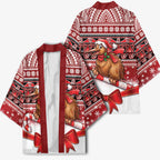 New Zealand Kiwi Bird Christmas Kimono Maori Inspired Knitted Patterns