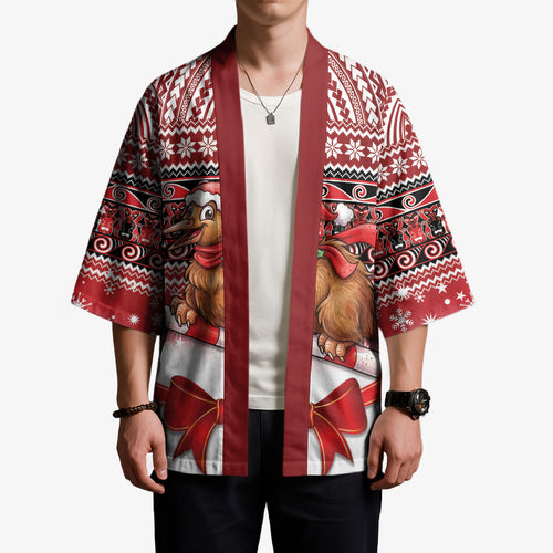 New Zealand Kiwi Bird Christmas Kimono Maori Inspired Knitted Patterns