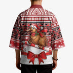 New Zealand Kiwi Bird Christmas Kimono Maori Inspired Knitted Patterns