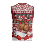 New Zealand Kiwi Bird Christmas Knitted V-Neck Vest Maori Inspired Knitted Patterns