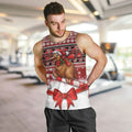New Zealand Kiwi Bird Christmas Men Tank Top Maori Inspired Knitted Patterns