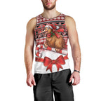 New Zealand Kiwi Bird Christmas Men Tank Top Maori Inspired Knitted Patterns