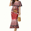 New Zealand Kiwi Bird Christmas Mermaid Dress Maori Inspired Knitted Patterns