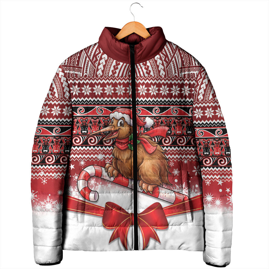 New Zealand Kiwi Bird Christmas Padded Jacket Maori Inspired Knitted Patterns