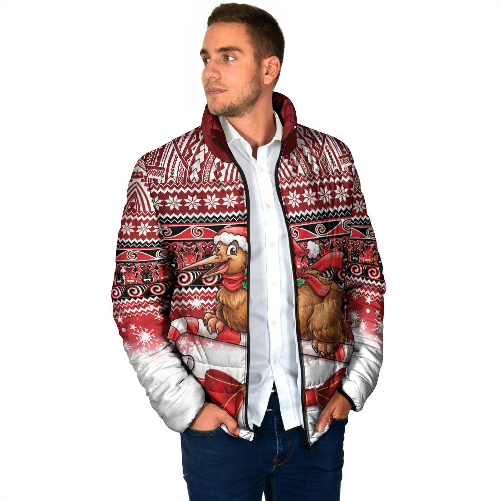 New Zealand Kiwi Bird Christmas Padded Jacket Maori Inspired Knitted Patterns