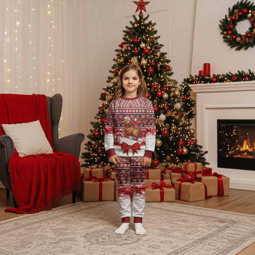 New Zealand Kiwi Bird Christmas Pajama Set Maori Inspired Knitted Patterns