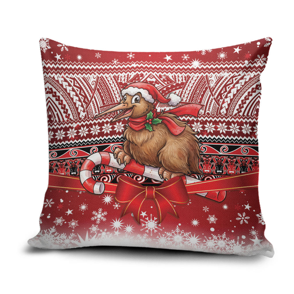 New Zealand Kiwi Bird Christmas Pillow Cover Maori Inspired Knitted Patterns