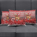 New Zealand Kiwi Bird Christmas Pillow Cover Maori Inspired Knitted Patterns
