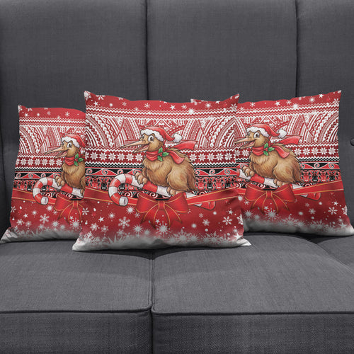 New Zealand Kiwi Bird Christmas Pillow Cover Maori Inspired Knitted Patterns