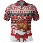 New Zealand Kiwi Bird Christmas Polo Shirt Maori Inspired Knitted Patterns