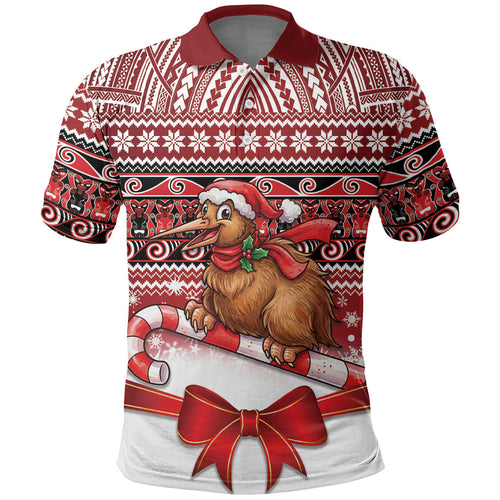 New Zealand Kiwi Bird Christmas Polo Shirt Maori Inspired Knitted Patterns