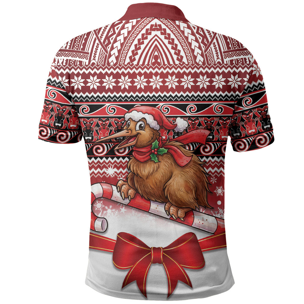 New Zealand Kiwi Bird Christmas Polo Shirt Maori Inspired Knitted Patterns