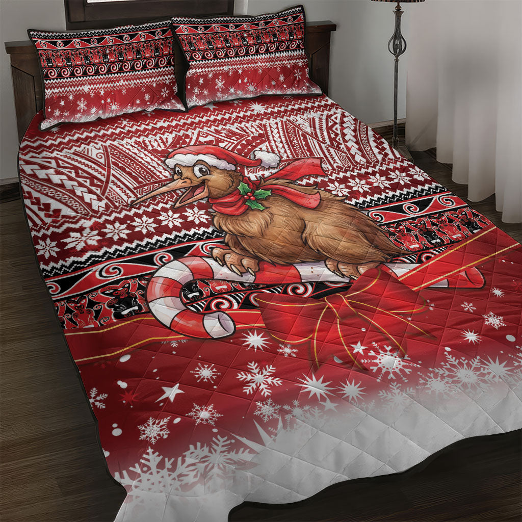 New Zealand Kiwi Bird Christmas Quilt Bed Set Maori Inspired Knitted Patterns