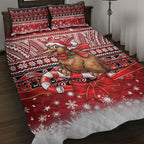 New Zealand Kiwi Bird Christmas Quilt Bed Set Maori Inspired Knitted Patterns