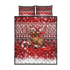 New Zealand Kiwi Bird Christmas Quilt Bed Set Maori Inspired Knitted Patterns