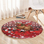 New Zealand Kiwi Bird Christmas Round Carpet Maori Inspired Knitted Patterns