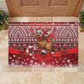 New Zealand Kiwi Bird Christmas Rubber Doormat Maori Inspired Knitted Patterns