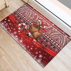 New Zealand Kiwi Bird Christmas Rubber Doormat Maori Inspired Knitted Patterns