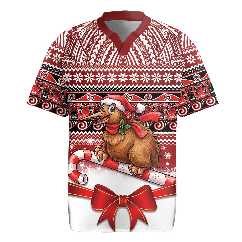 New Zealand Kiwi Bird Christmas Rugby Jersey Maori Inspired Knitted Patterns