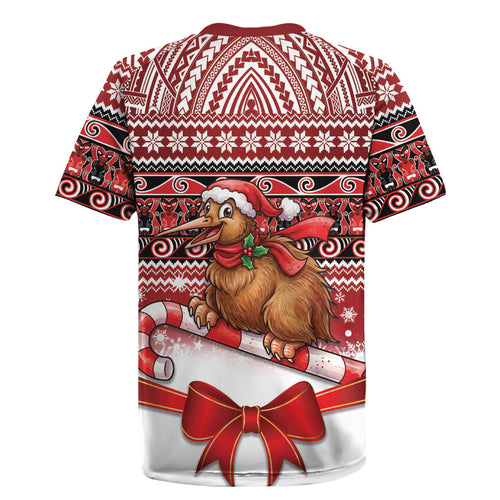 New Zealand Kiwi Bird Christmas Rugby Jersey Maori Inspired Knitted Patterns