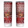 New Zealand Kiwi Bird Christmas Skinny Tumbler Maori Inspired Knitted Patterns