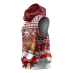 New Zealand Kiwi Bird Christmas Sleeveless Hoodie Maori Inspired Knitted Patterns