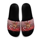 New Zealand Kiwi Bird Christmas Slide Sandals Maori Inspired Knitted Patterns
